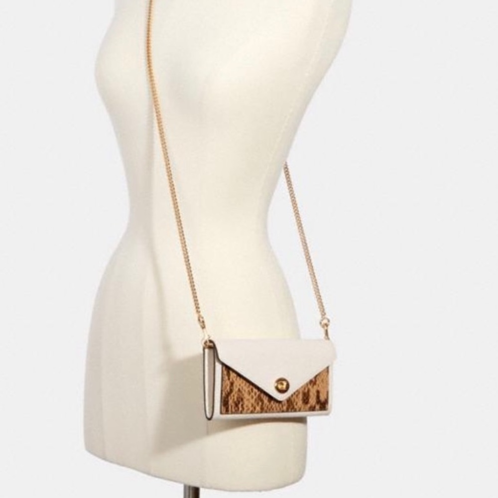 Coach Slim Envelope wallet with chain (authentic)